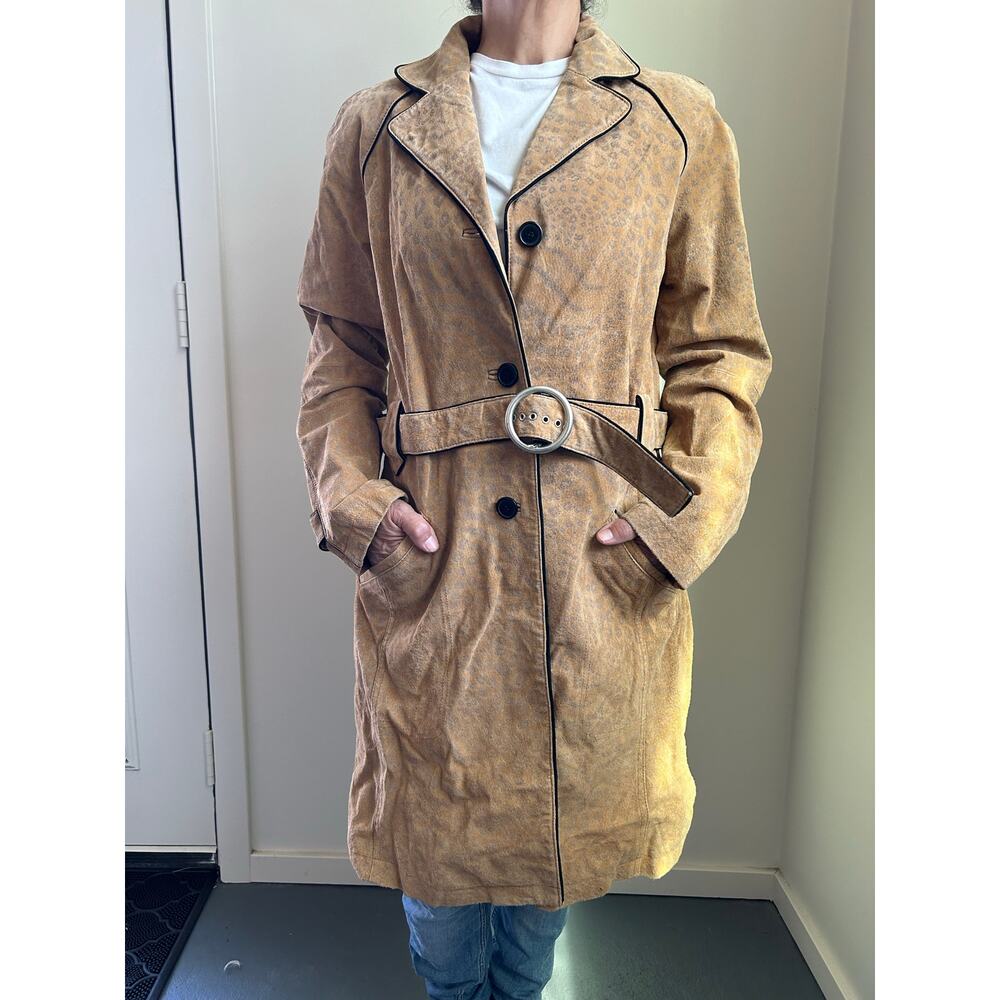 Vintage Newport News Suede Trench Coat